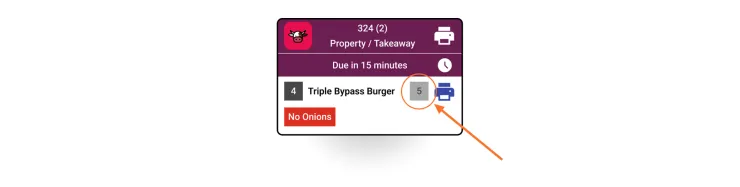 Quickly see how many similar items you need to make across all active orders